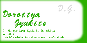 dorottya gyukits business card